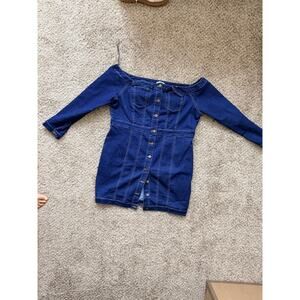 3 for $9 Fashion Nova Denim Dress Long Sleeve XL